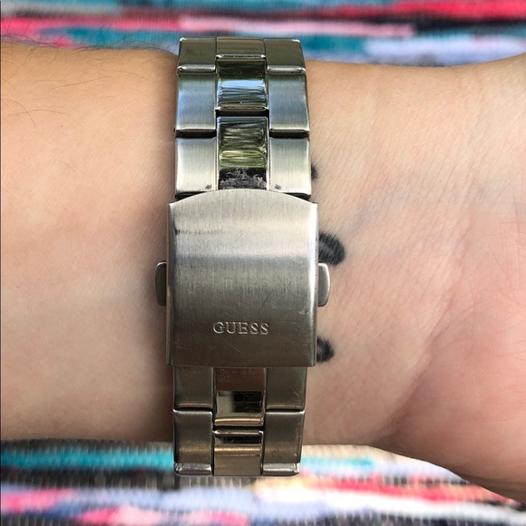 Silver and Pink Guess Watch - Picture 2 of 3